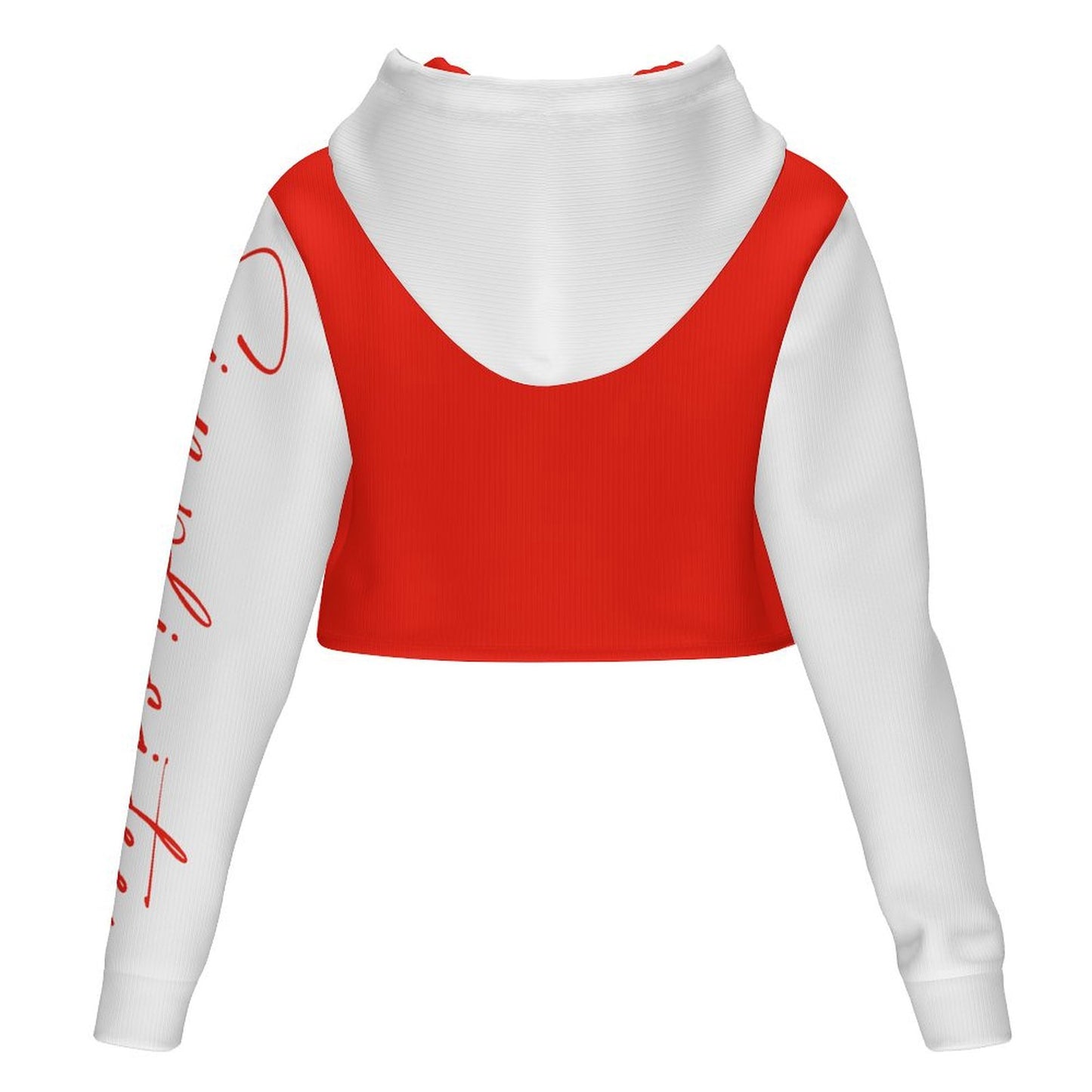 Hooded hoodie Women's All Over Print Cropped Hoodie (DLM)