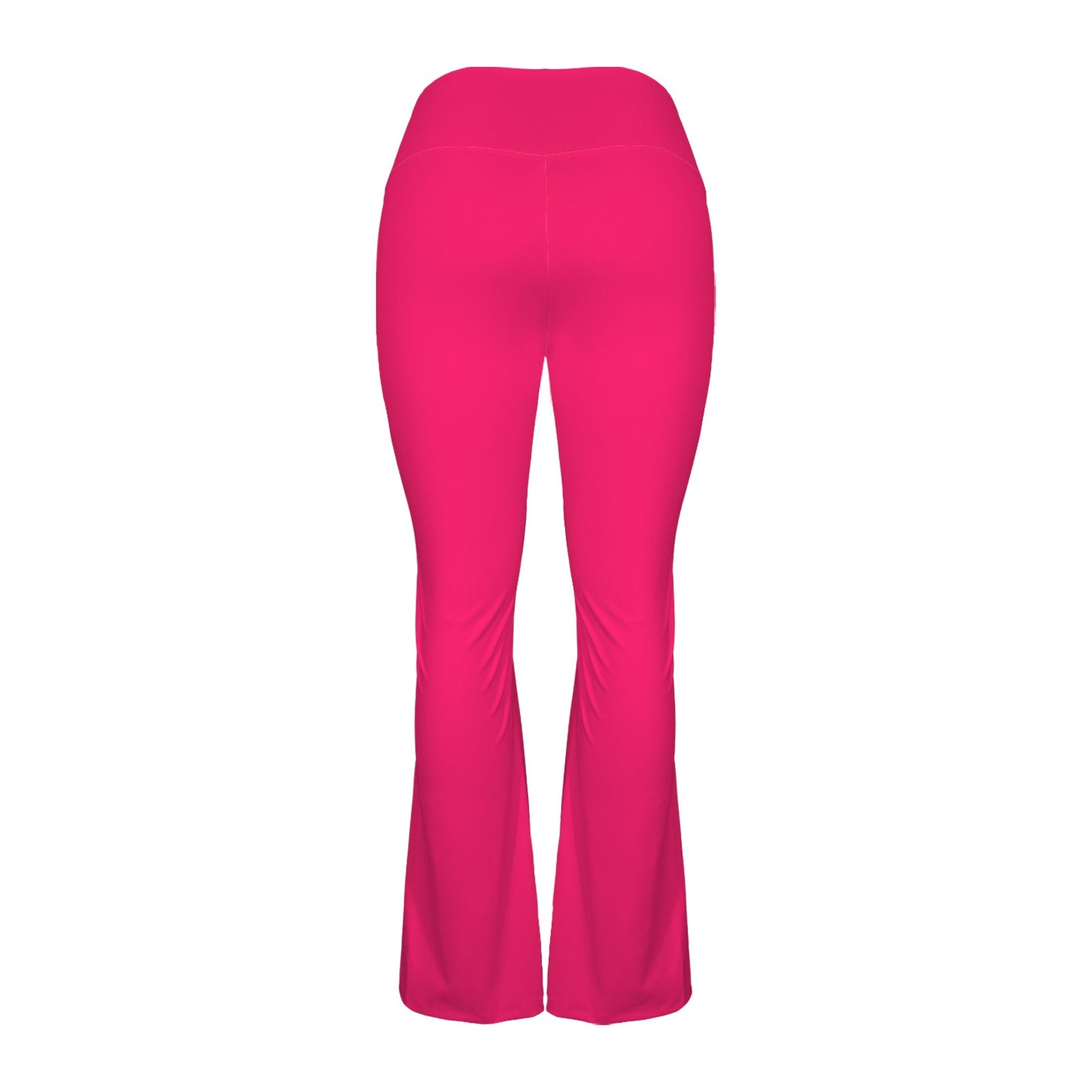hot pink leggings High Waist Crossover Tummy Control Flare Leggings