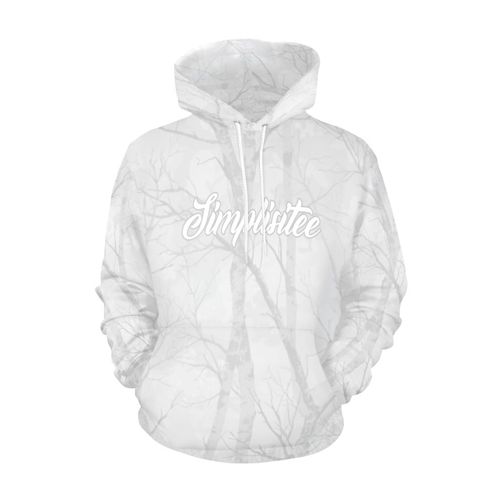 light grey simplisitee camo All Over Print Hoodie for Women (USA Size) (Model H13)