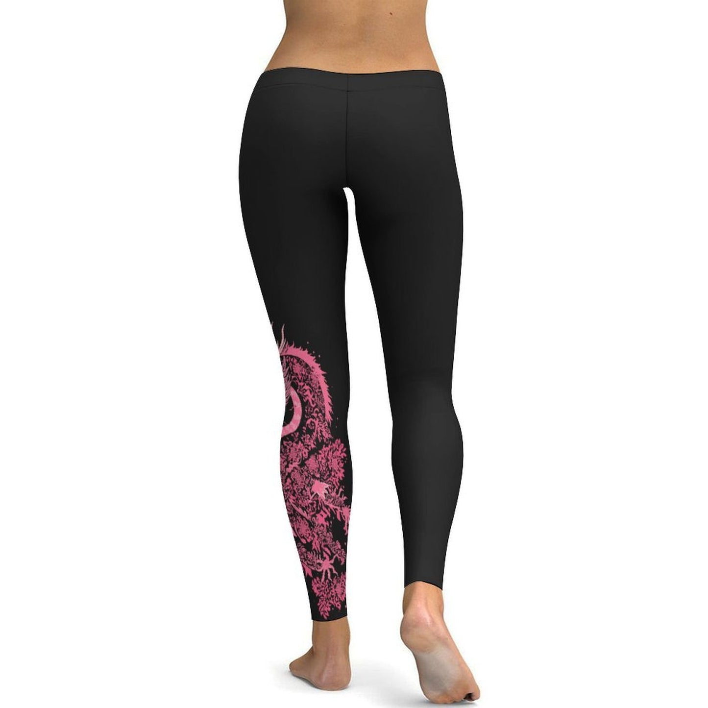 pink dragon Women's Yoga Leggings