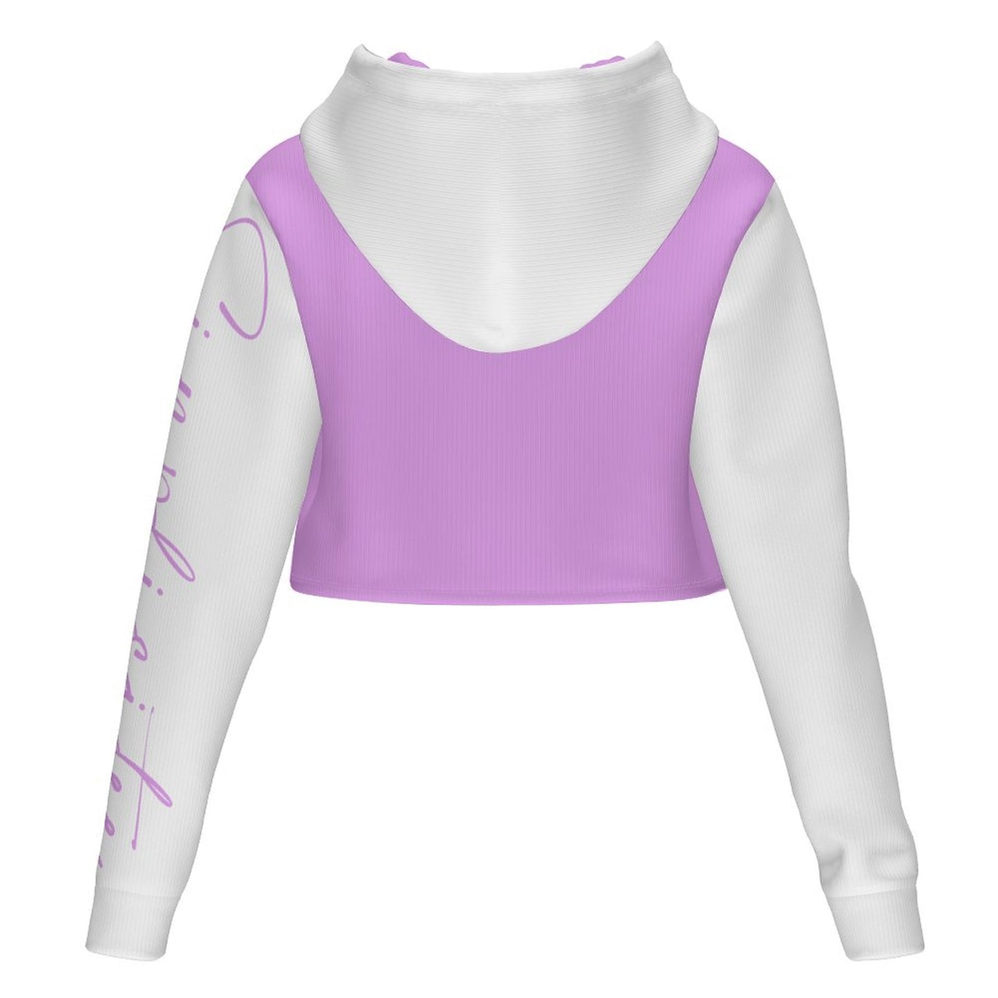 Hooded hoodie Women's All Over Print Cropped Hoodie (DLM)