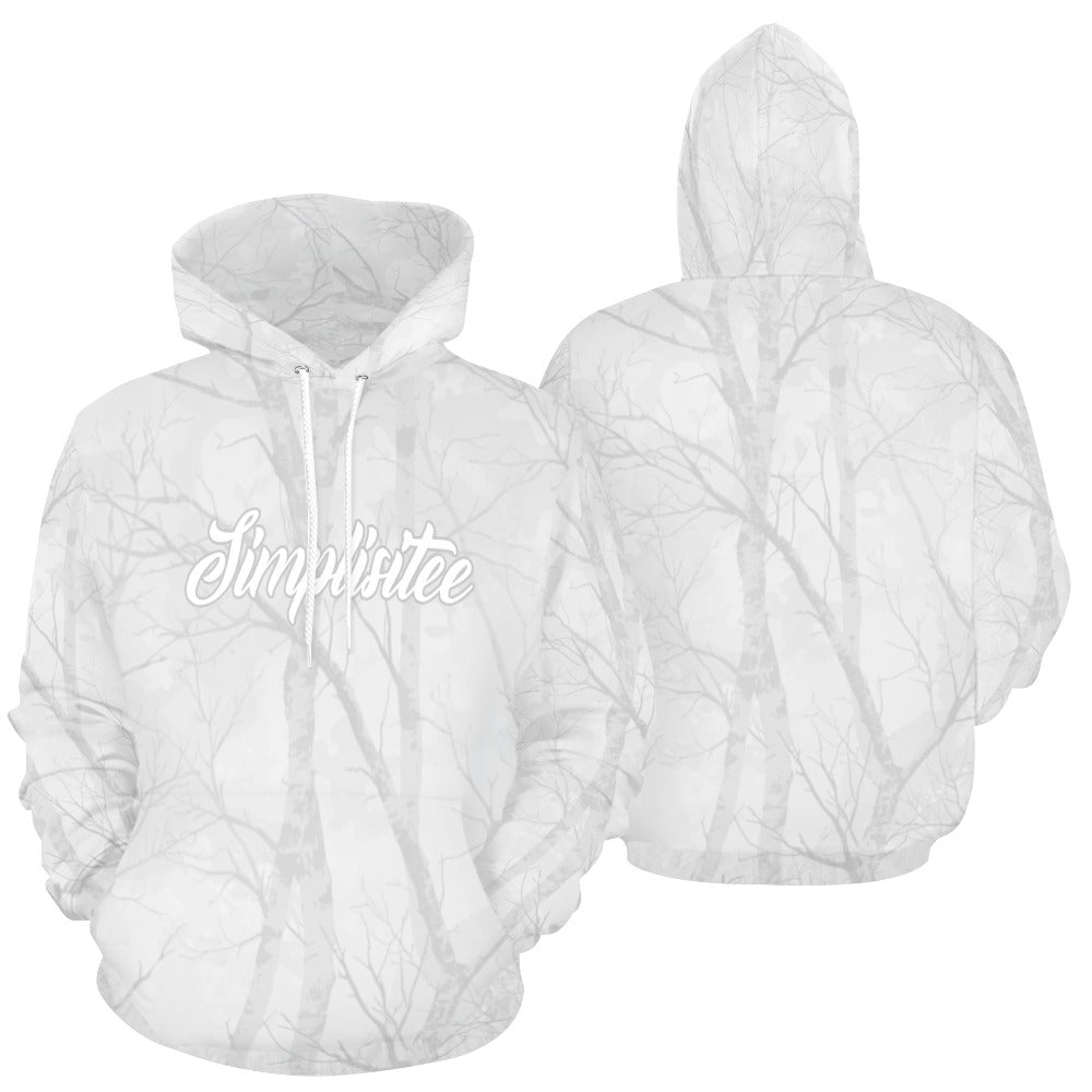 light grey simplisitee camo All Over Print Hoodie for Women (USA Size) (Model H13)