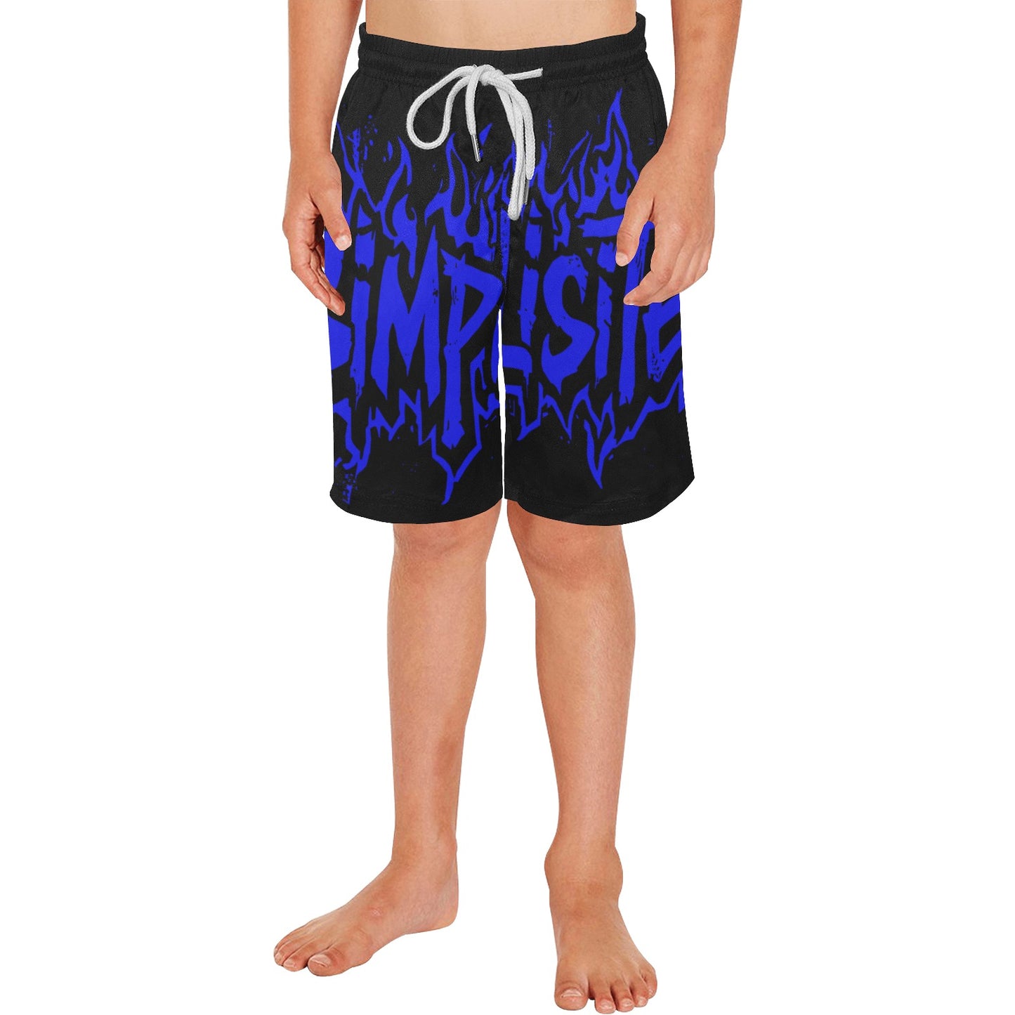 simplisitee swim shorts blue Boys' Casual Beach Shorts (Model L52)
