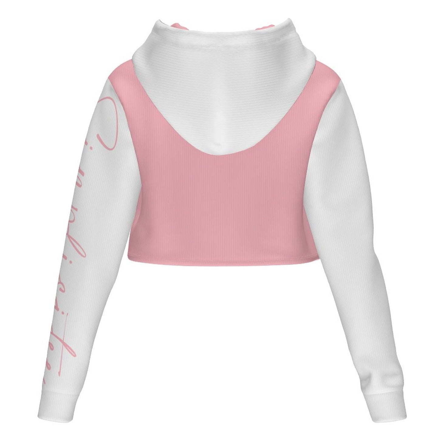 Hooded hoodie Women's All Over Print Cropped Hoodie (DLM)