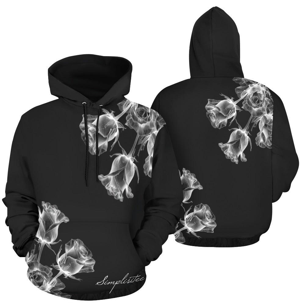 x ray rose black hoodie All Over Print Hoodie for Men (USA Size) (Model H13)