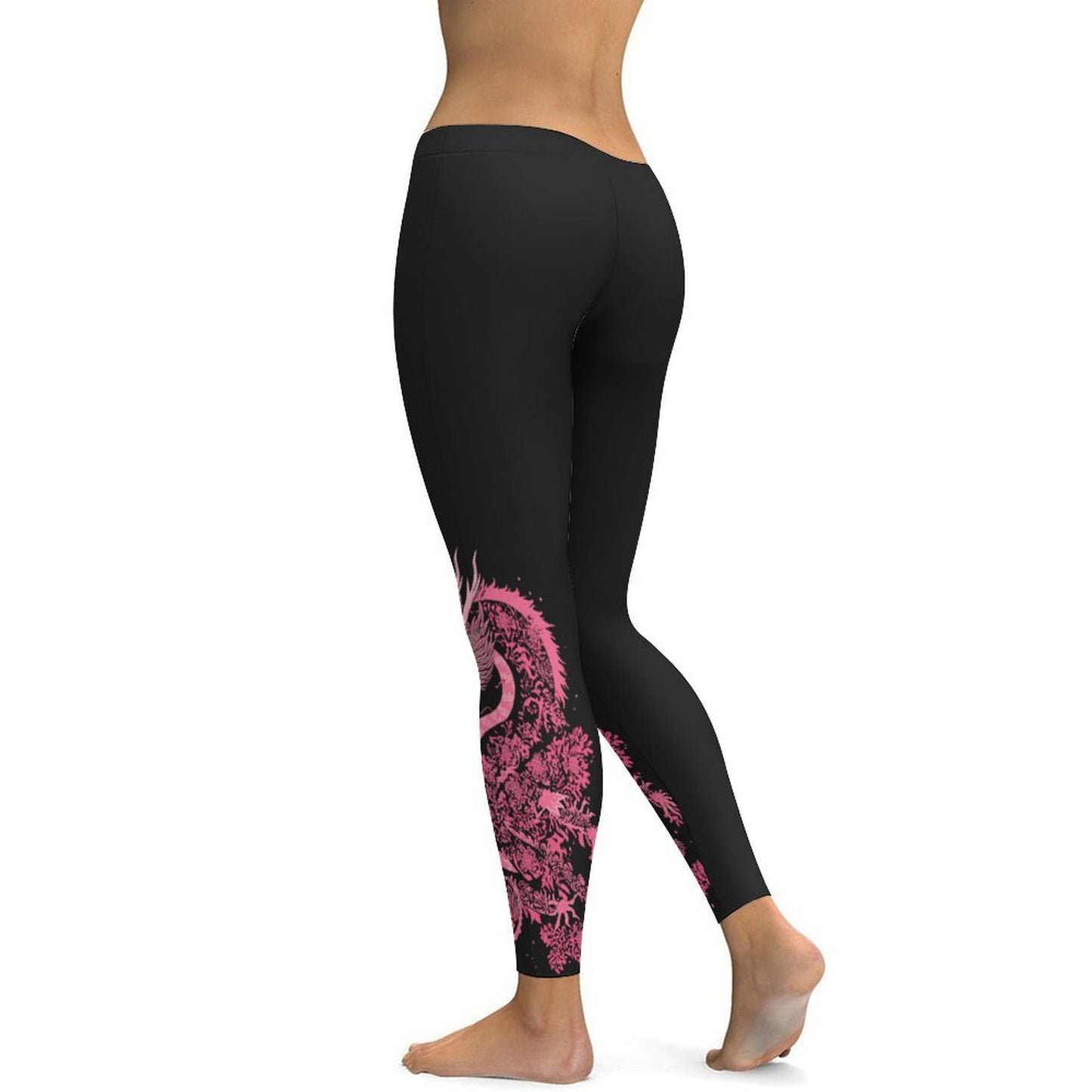 pink dragon Women's Yoga Leggings